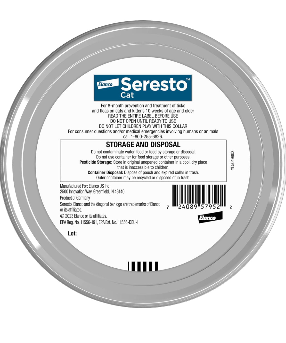 Seresto Cat Vet-Recommended Flea & Tick Treatment & Prevention Collar for Cats | 8 Months Protection - Online Swap Meet