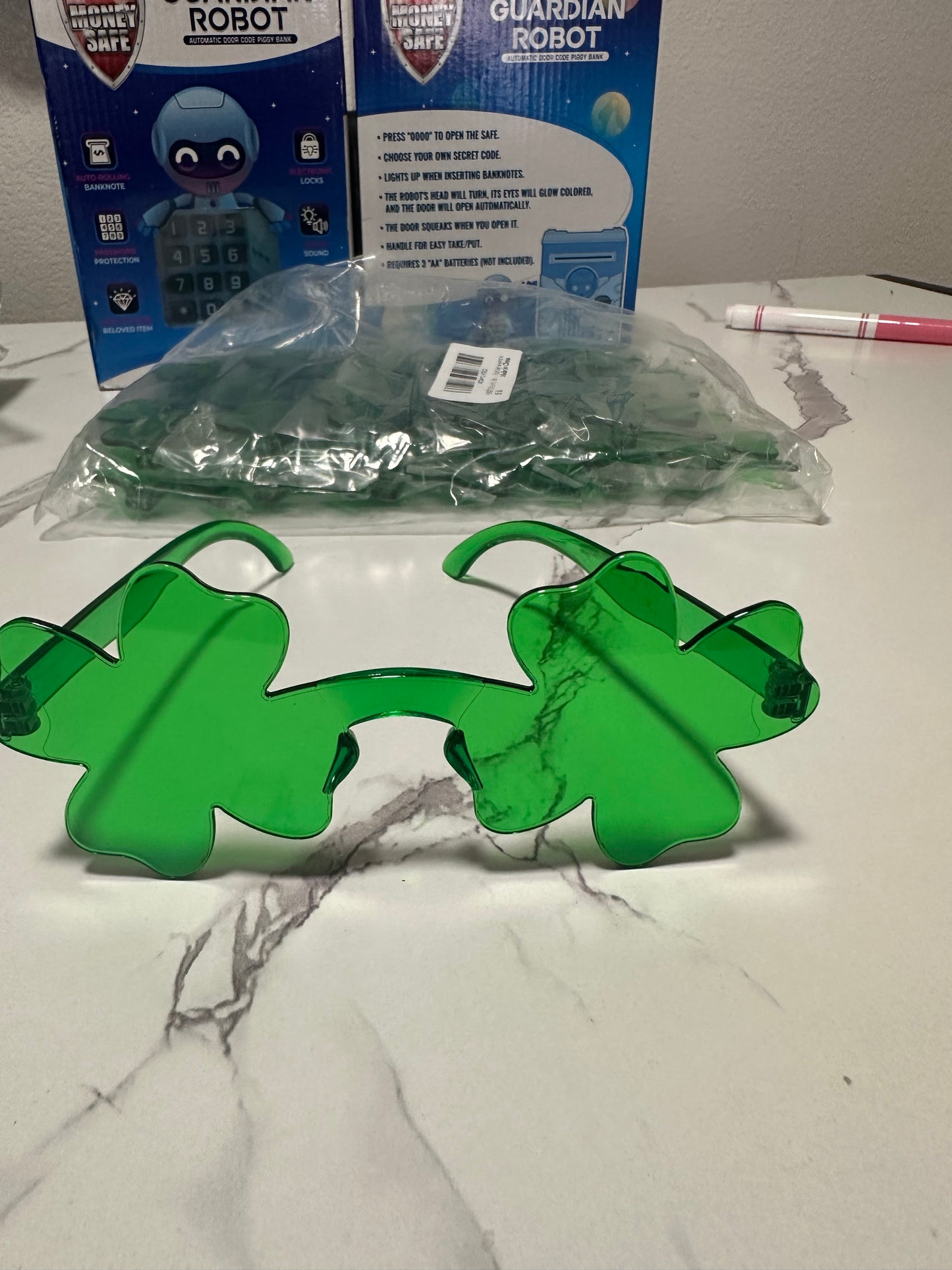 St Patrick’s Day Clover Glasses