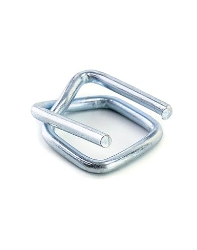 QWORK Metal Wire Buckle, 3/4" Width, 50 Pack, Silver, for Polypropylene Strapping Cord Strapping - Online Swap Meet