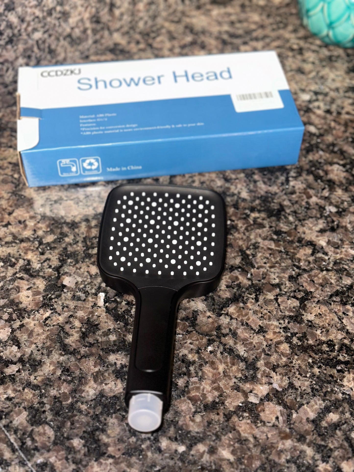 Shower Head, High Pressure (Black) - Online Swap Meet