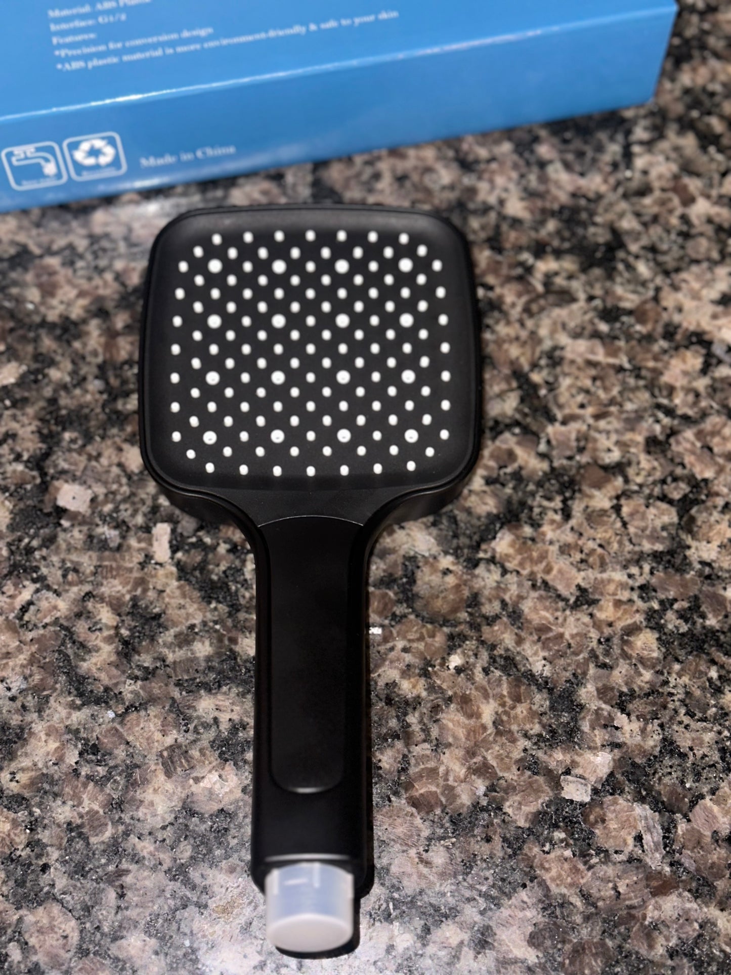 Shower Head, High Pressure (Black) - Online Swap Meet
