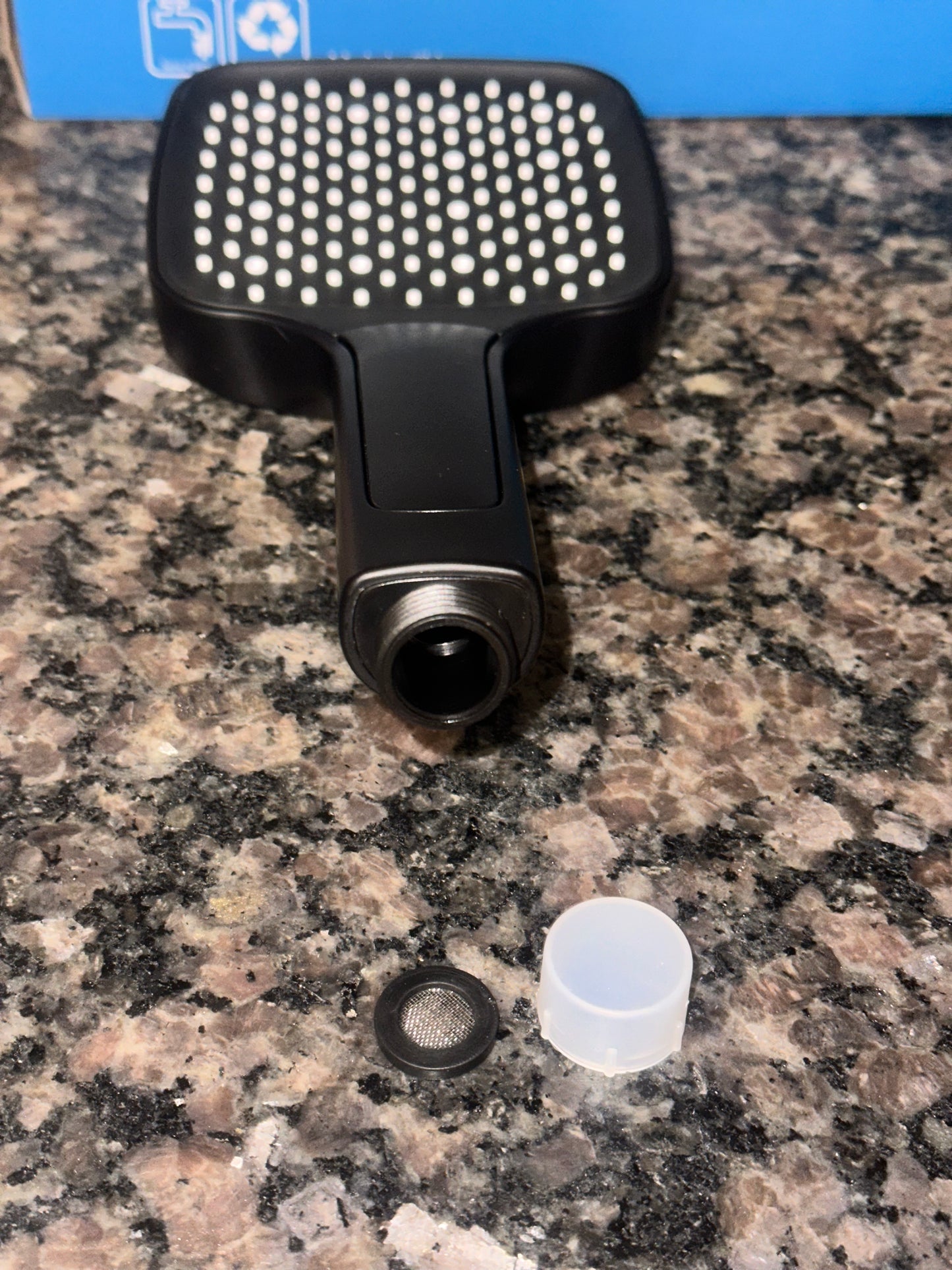 Shower Head, High Pressure (Black) - Online Swap Meet