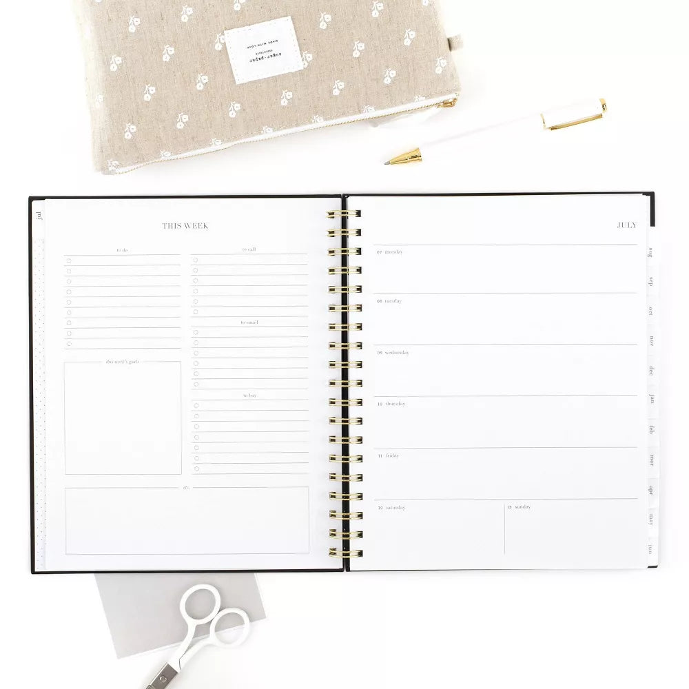 Sugar Paper Essentials Hardcover Planner (July 2025-June 2026)