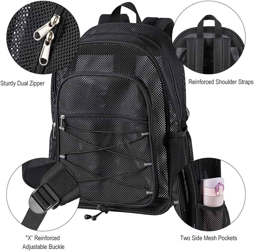 COVAX Heavy Duty Mesh Backpack, Black - Online Swap Meet