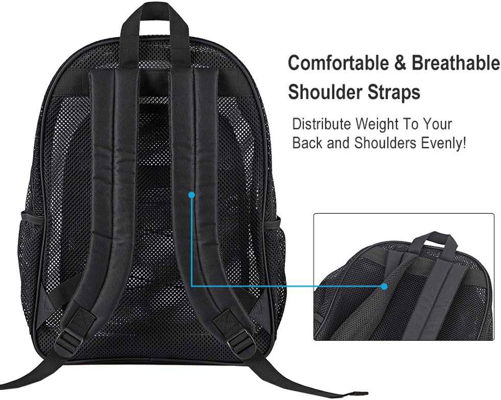 COVAX Heavy Duty Mesh Backpack, Black - Online Swap Meet
