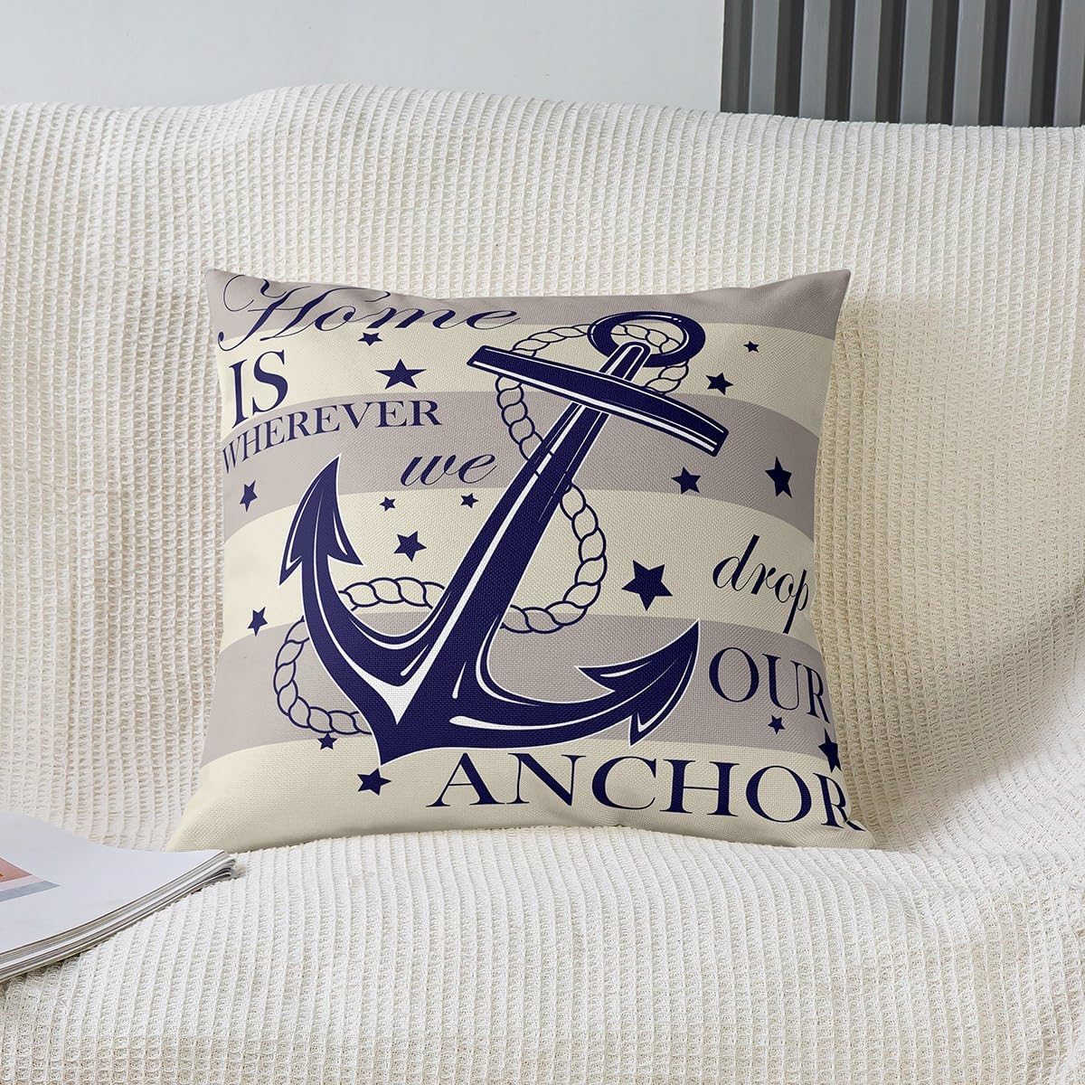 Erosebridal Nautical Anchor Throw Pillow - Online Swap Meet