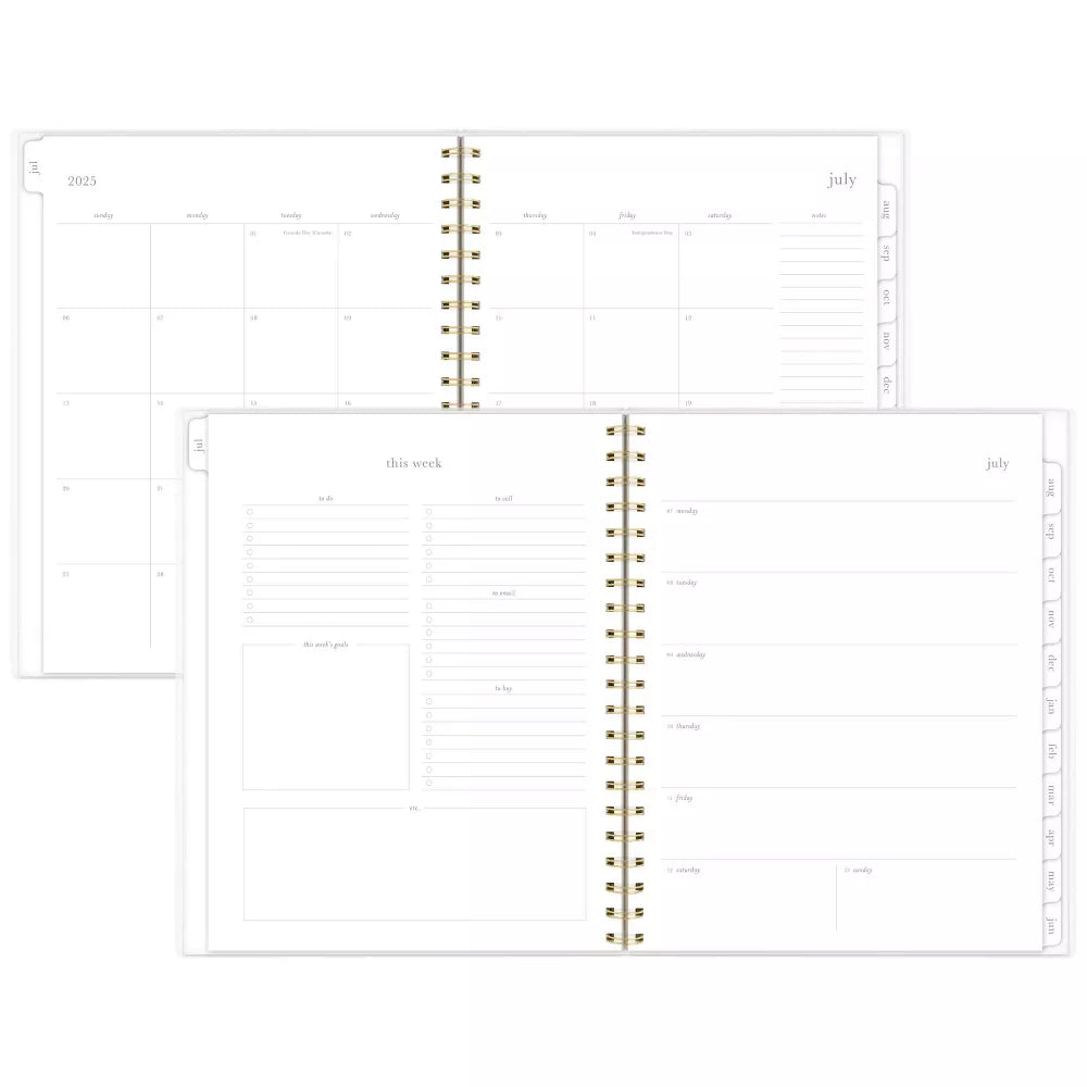 Sugar Paper Essentials Hardcover Planner (July 2025-June 2026)