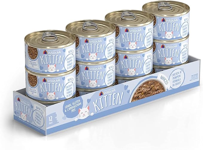 Weruva Kitten, Chicken & Pumpkin Formula in Gravy, 3oz Can (Pack of 12)