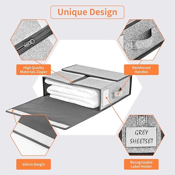 Foldable Bed Sheet Organizer, 2pack - Online Swap Meet