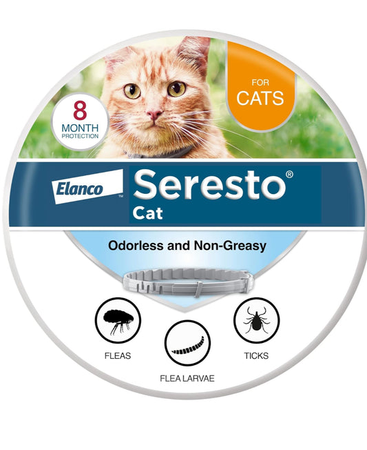 Seresto Cat Vet-Recommended Flea & Tick Treatment & Prevention Collar for Cats | 8 Months Protection - Online Swap Meet