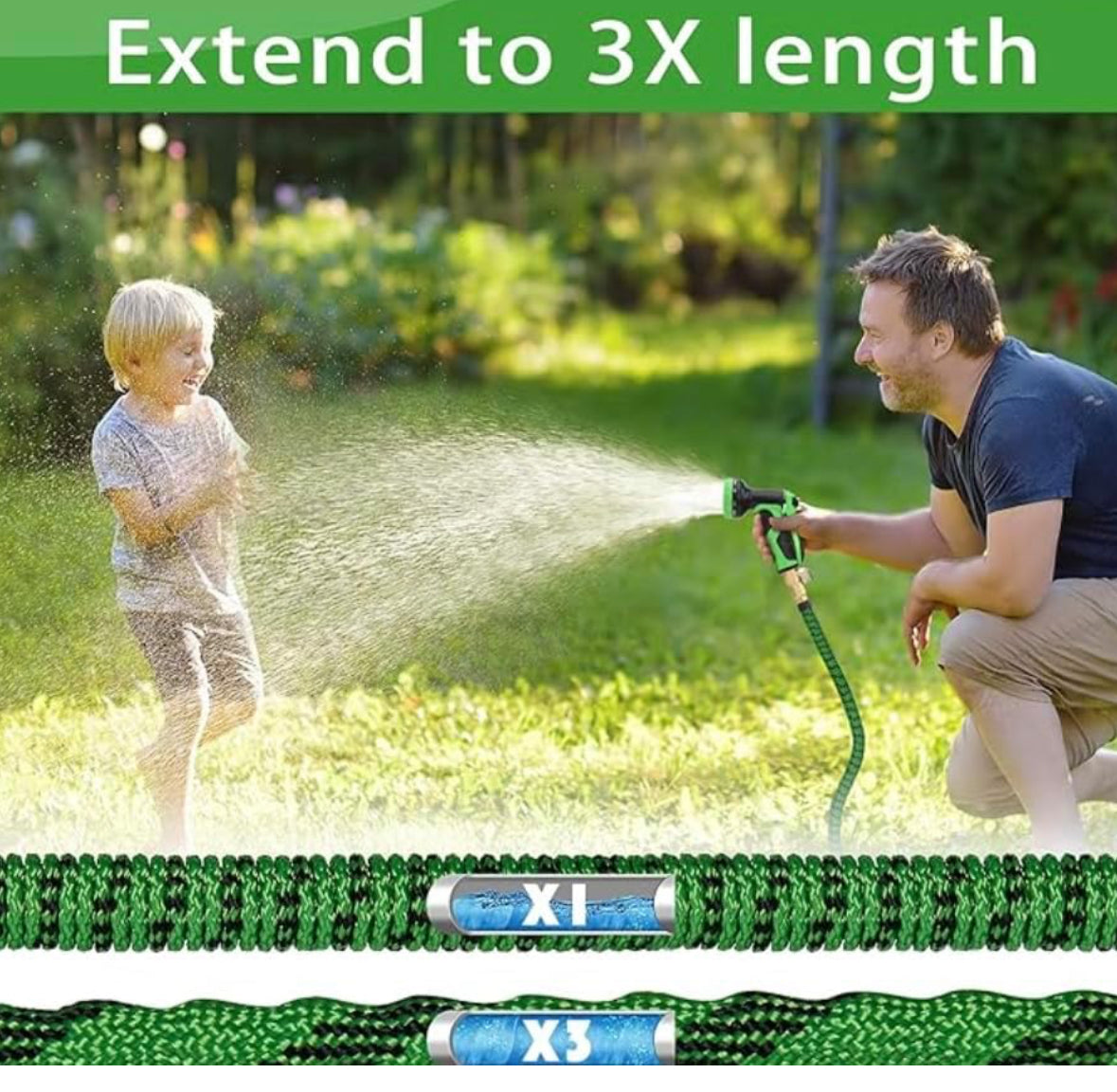 Expandable 25’ Garden Hose - Online Swap Meet