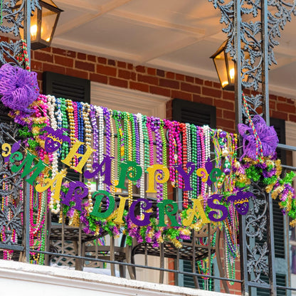 Whaline 49pc Mardi Gras Party Décor Set