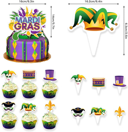 Whaline 49pc Mardi Gras Party Décor Set