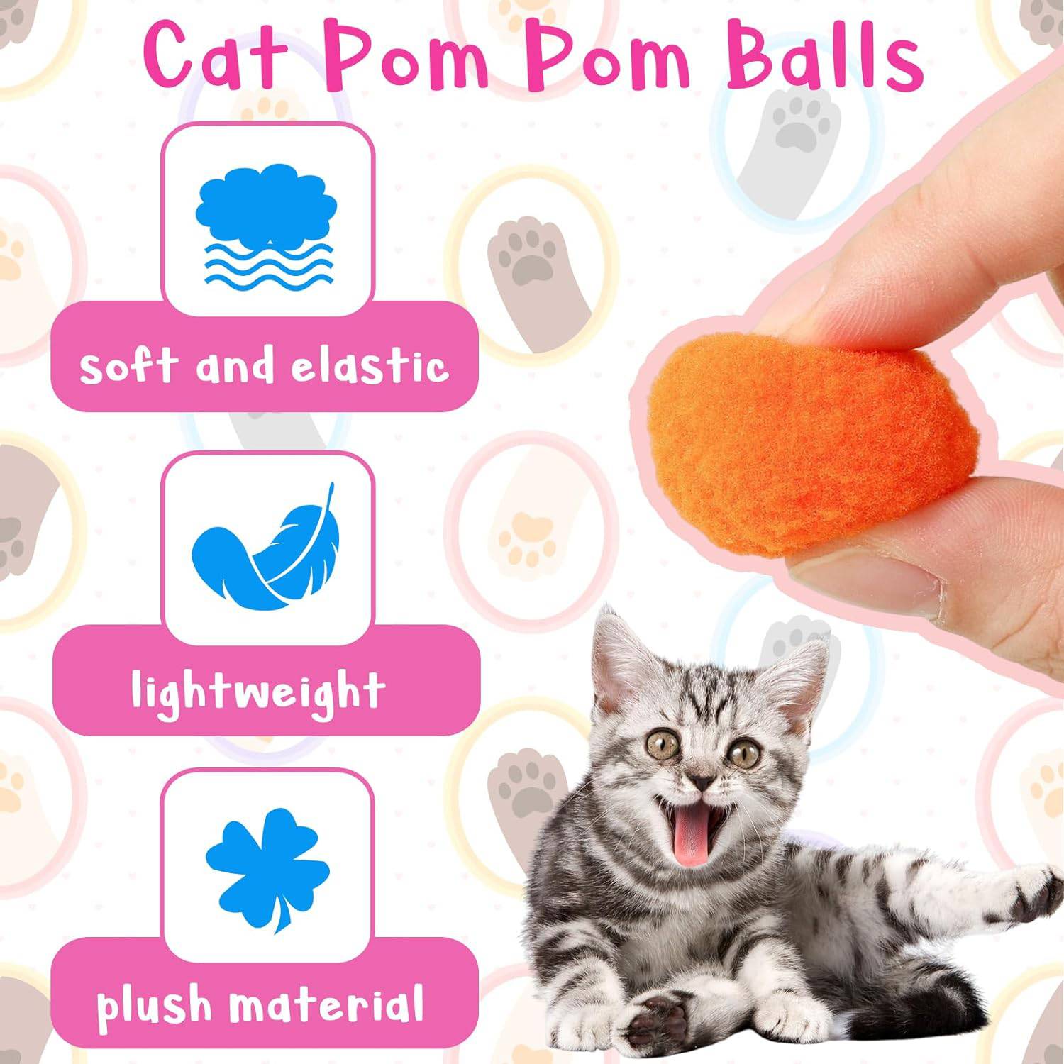 Cat Toy Launchers & 100 Cat Pom Pom Balls - Online Swap Meet