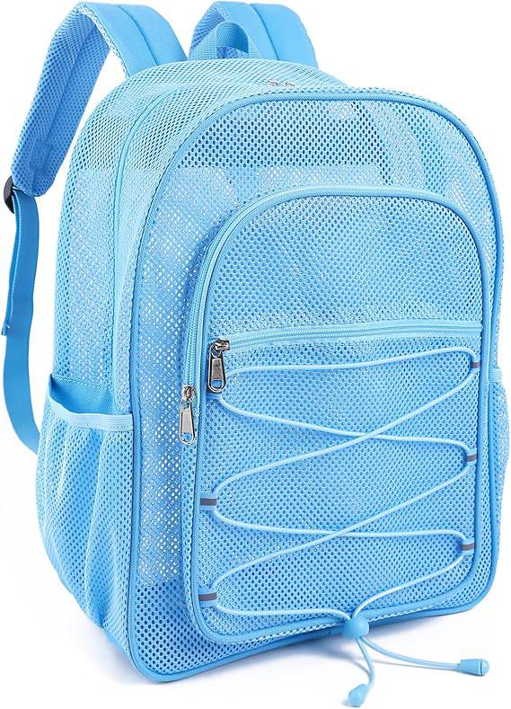 COVAX Heavy Duty Mesh Backpack, Blue - Online Swap Meet