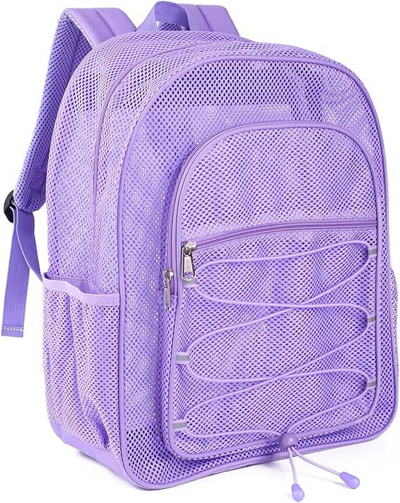 COVAX Heavy Duty Mesh Backpack, Purple - Online Swap Meet