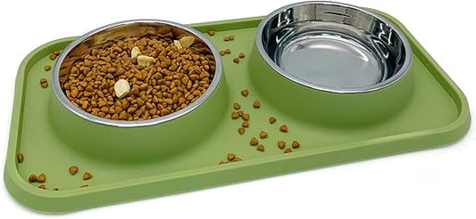 Double Dog Food Bowls