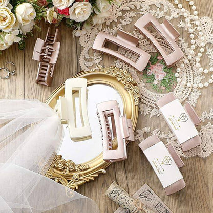 Riceshoot 8 Pieces Wedding Bride Veil/Bridesmaid Claw Clip, Rose Gold - Online Swap Meet